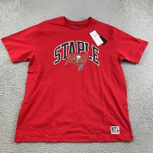 Tampa Bay Buccaneers T-Shirt Mens XL Red Staple NFL Collaboration NEW